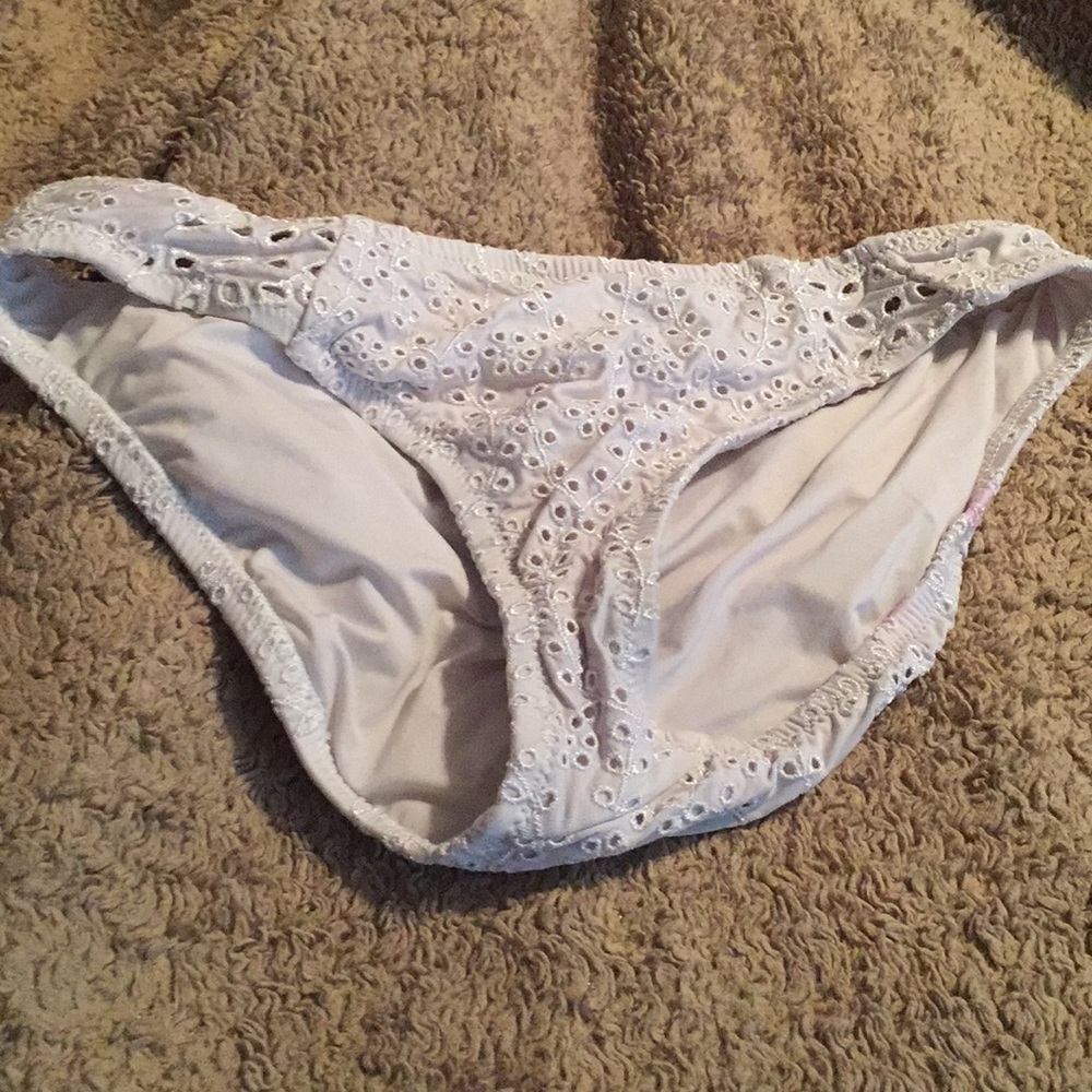 White bikini bottoms